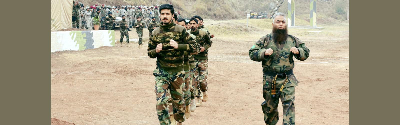 master shaukat training martial arts in heat